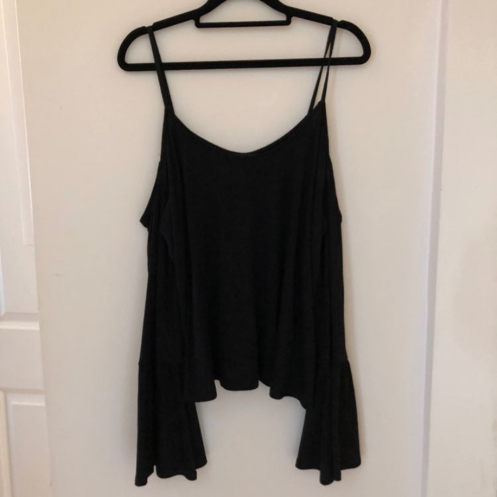 Express Black Flowy Blouse